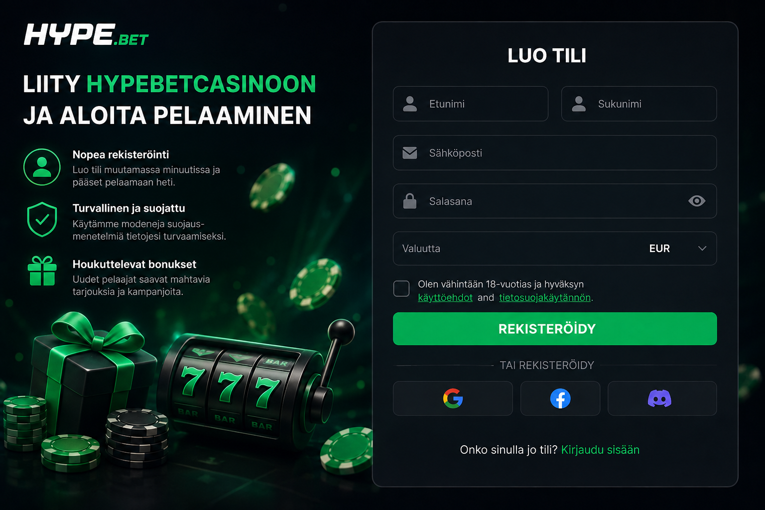  Hypebet login